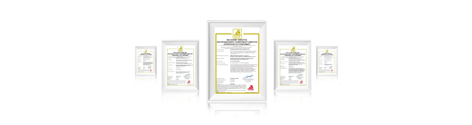 International certifications supporting Aixsen industrial automation solutions