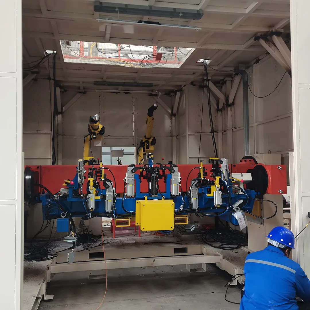 Robotic positioners and fixtures integrated into industrial automation workflows