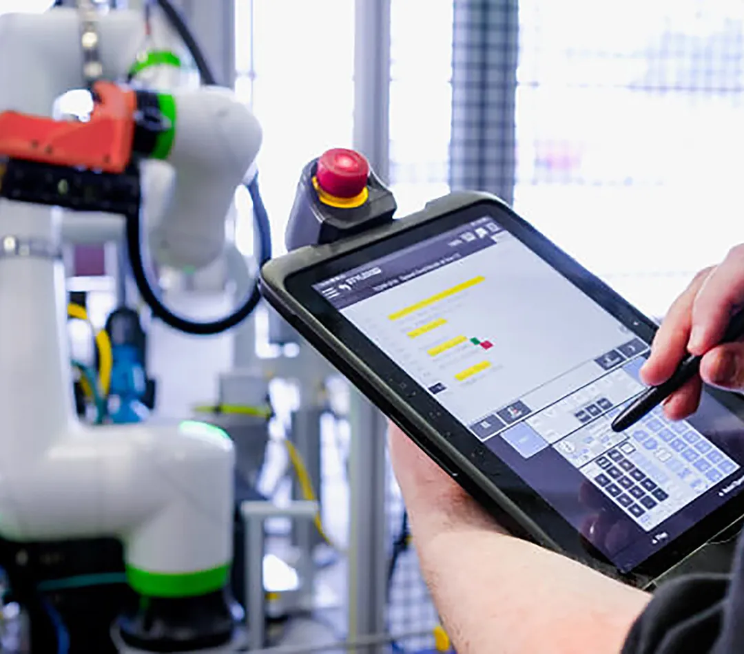 Unified robot control interface for programming monitoring and multi device coordination