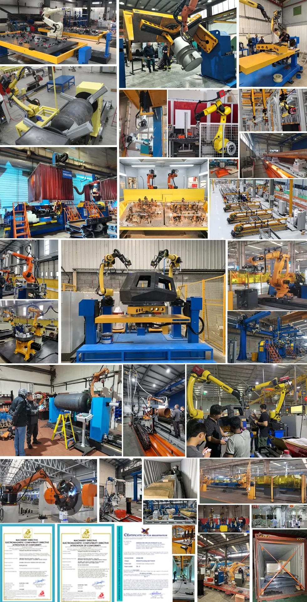 Global delivery of customized robotic welding systems across multiple industrial applications