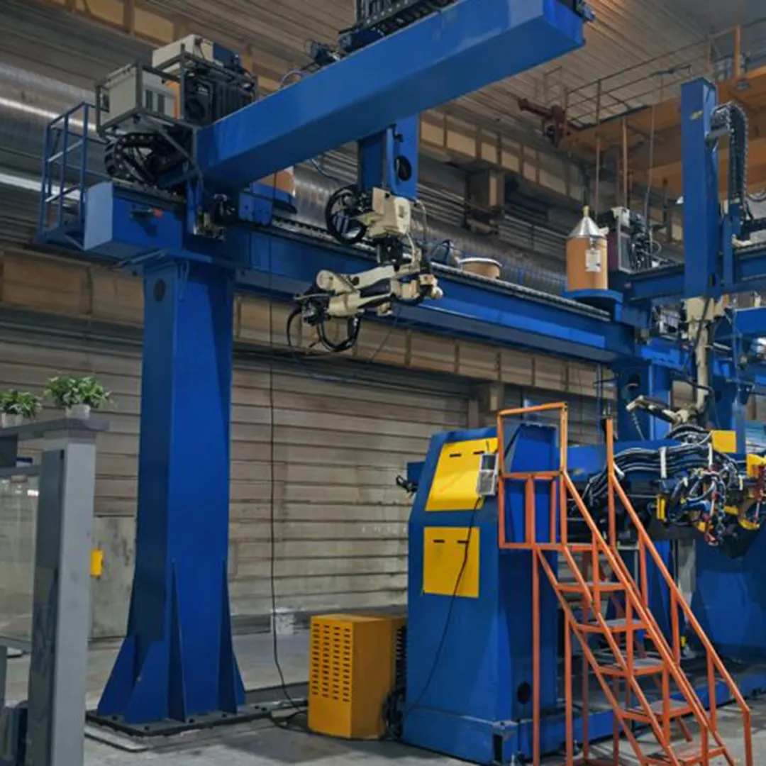 Robotic welding applications for H beam flange web and cross beam welding