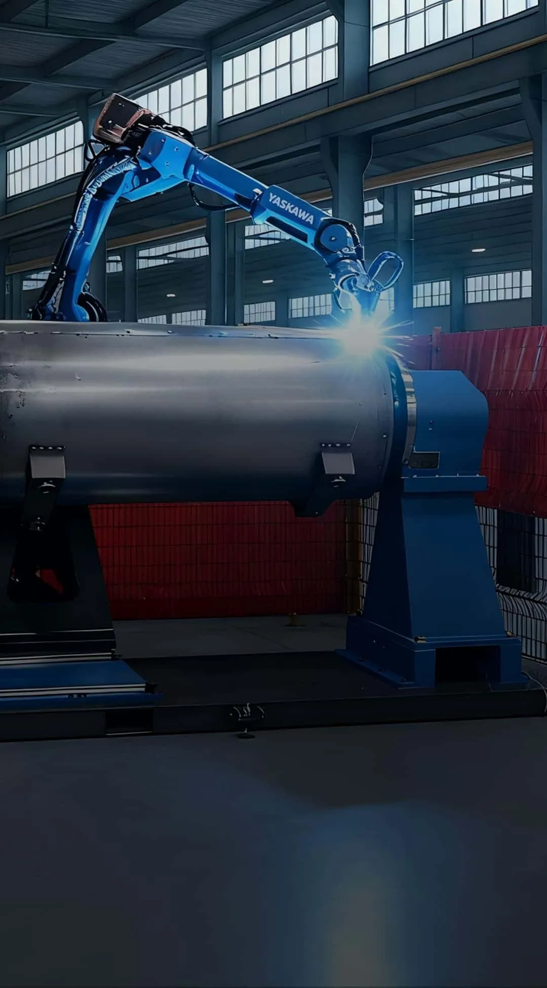 Robotic welding solution for tank and boiler vessel manufacturing