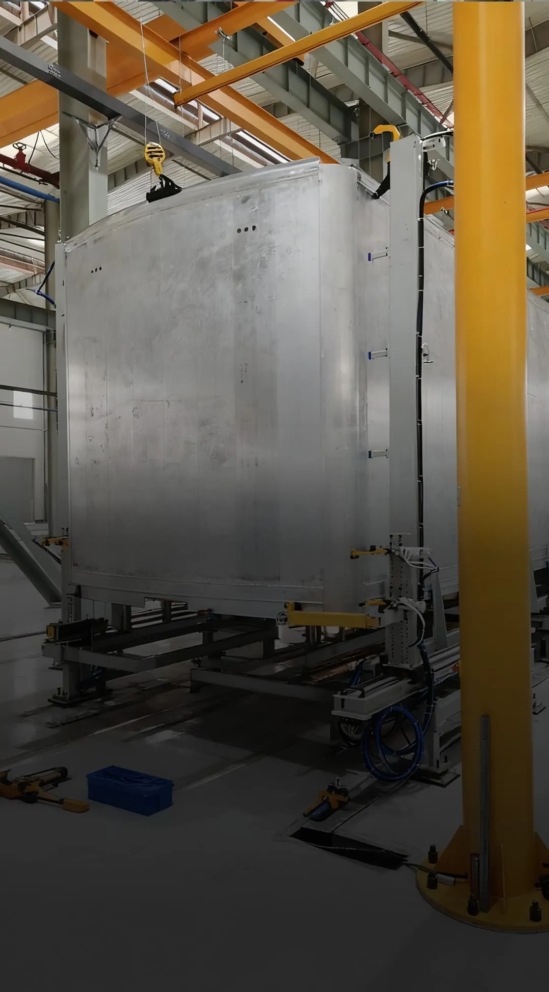 Robotic welding system for semi trailer and trailer frame manufacturing